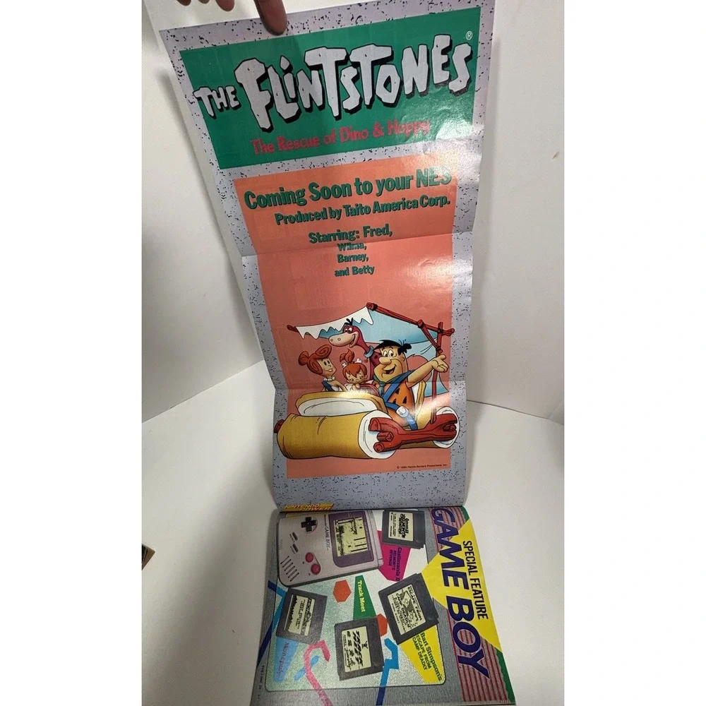 Nintendo Power ‎ Volume 29 Star Trek w Flintstones Poster